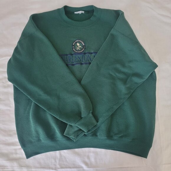 Vintage Charleston SC 1990s Embroidered Southeastern Wildlife Expo Sweatshirt - Picture 3 of 14